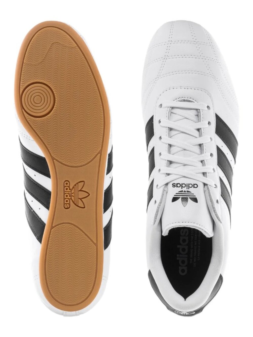 NIB Adidas Taekwondo Lace Up White Black Accent Stripes Sneakers Woman's 8.5